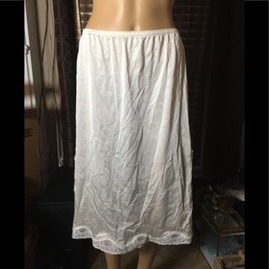 MEL-LIN ANTRON NYLON LACE TRIM SLIP XXL USA